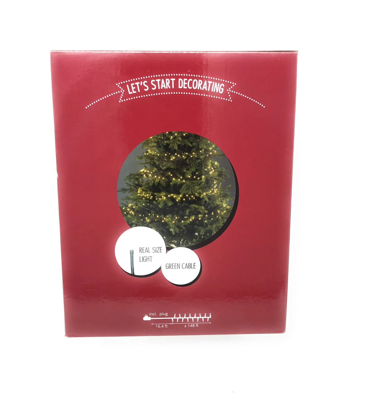 Lumineo 2000 LED Warm White Compact Lights Green Wire - Image 2