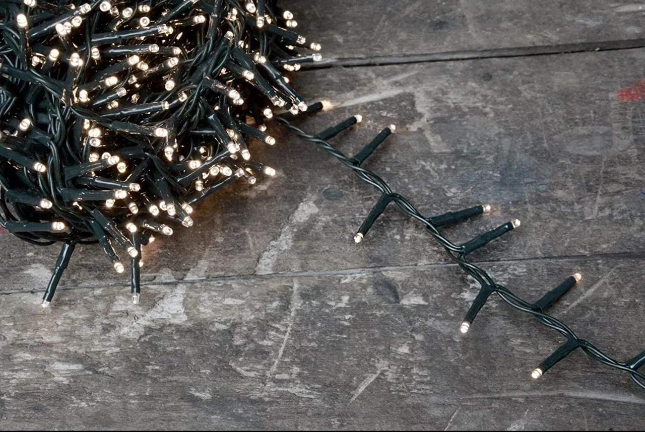 Lumineo 2000 LED Warm White Compact Lights Green Wire - Image 6