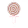 Kurt Adler Pink And White Swirl Lollipop Pick
