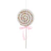 Kurt Adler White Swirl Lollipop Pick