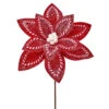 22 Inch Sugar & Spice Poinsettia Stem