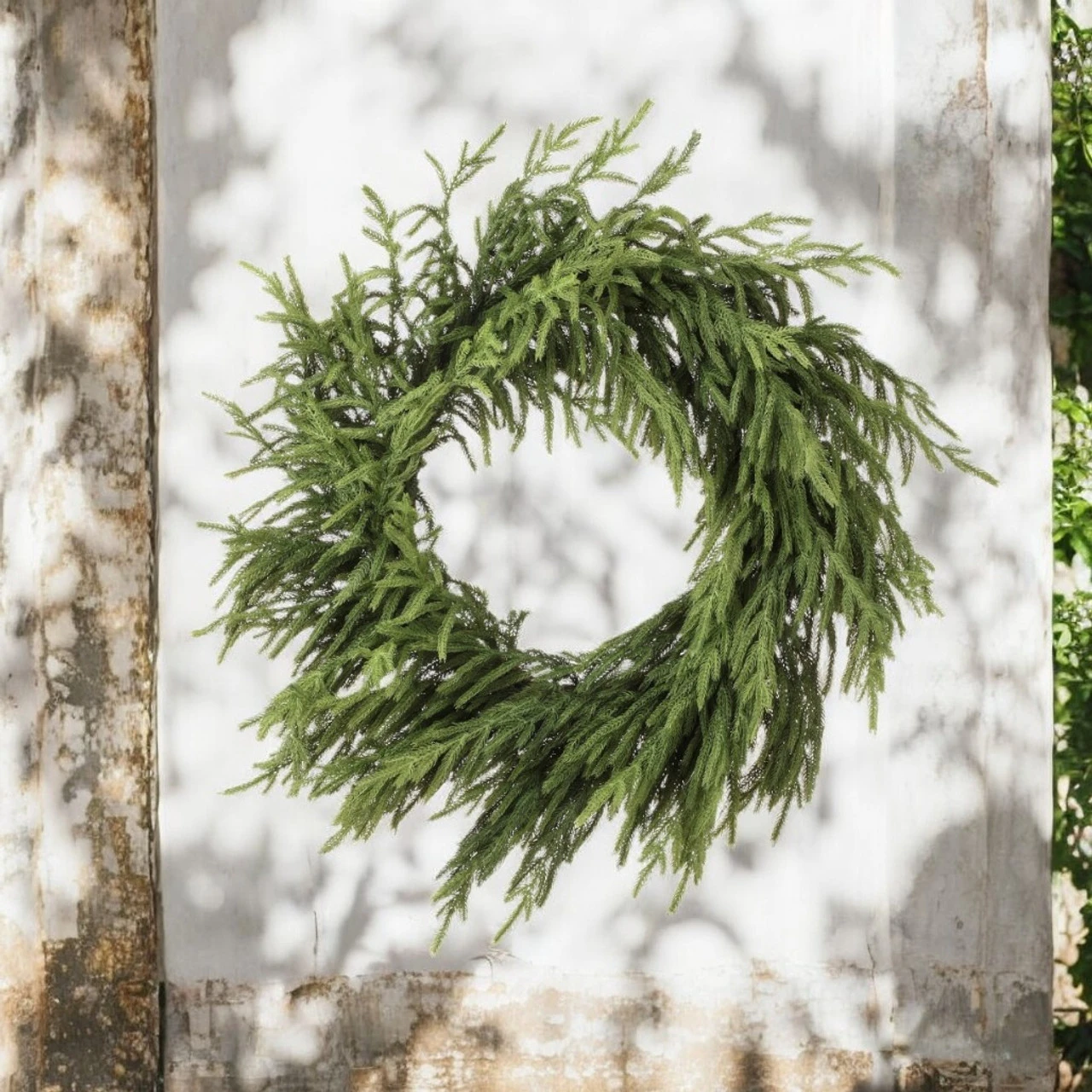 30in Just Cut Natural Touch Norfolk Pine Wreath - Image 2