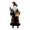 Santa With Tree And Gift Bag Figurine