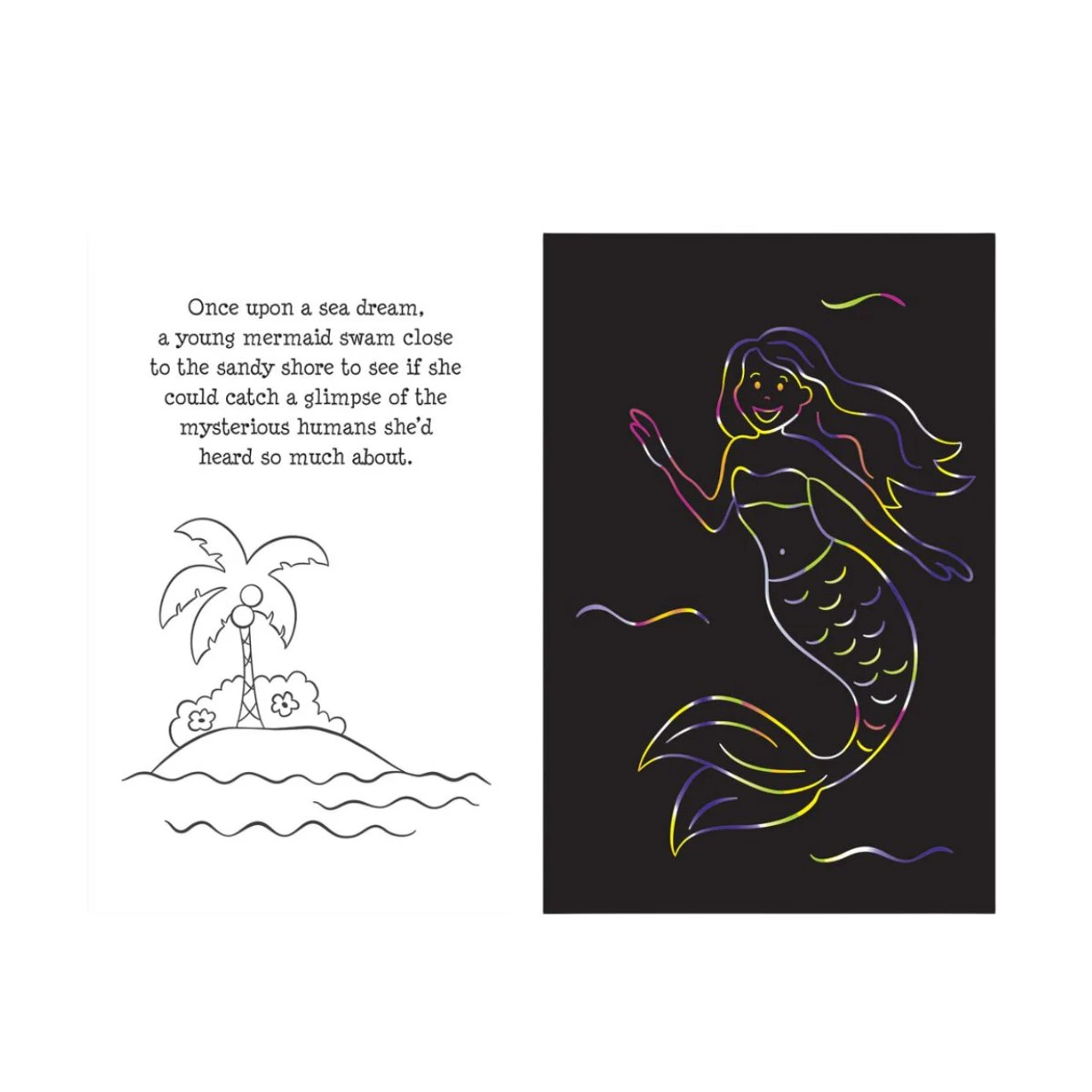 Mermaid Adventure Scratch & Sketch Art Activity Book - Image 3
