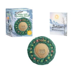 Bob Ross Happy Little Christmas Wreath