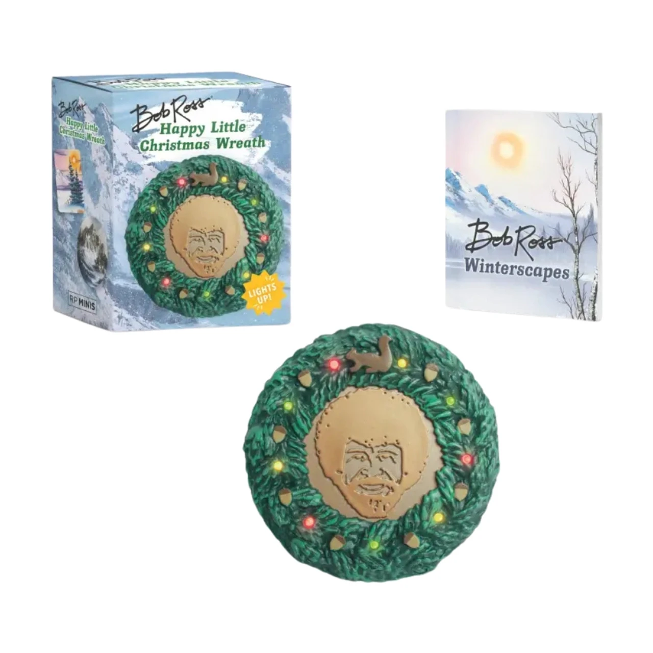 Bob Ross Happy Little Christmas Wreath