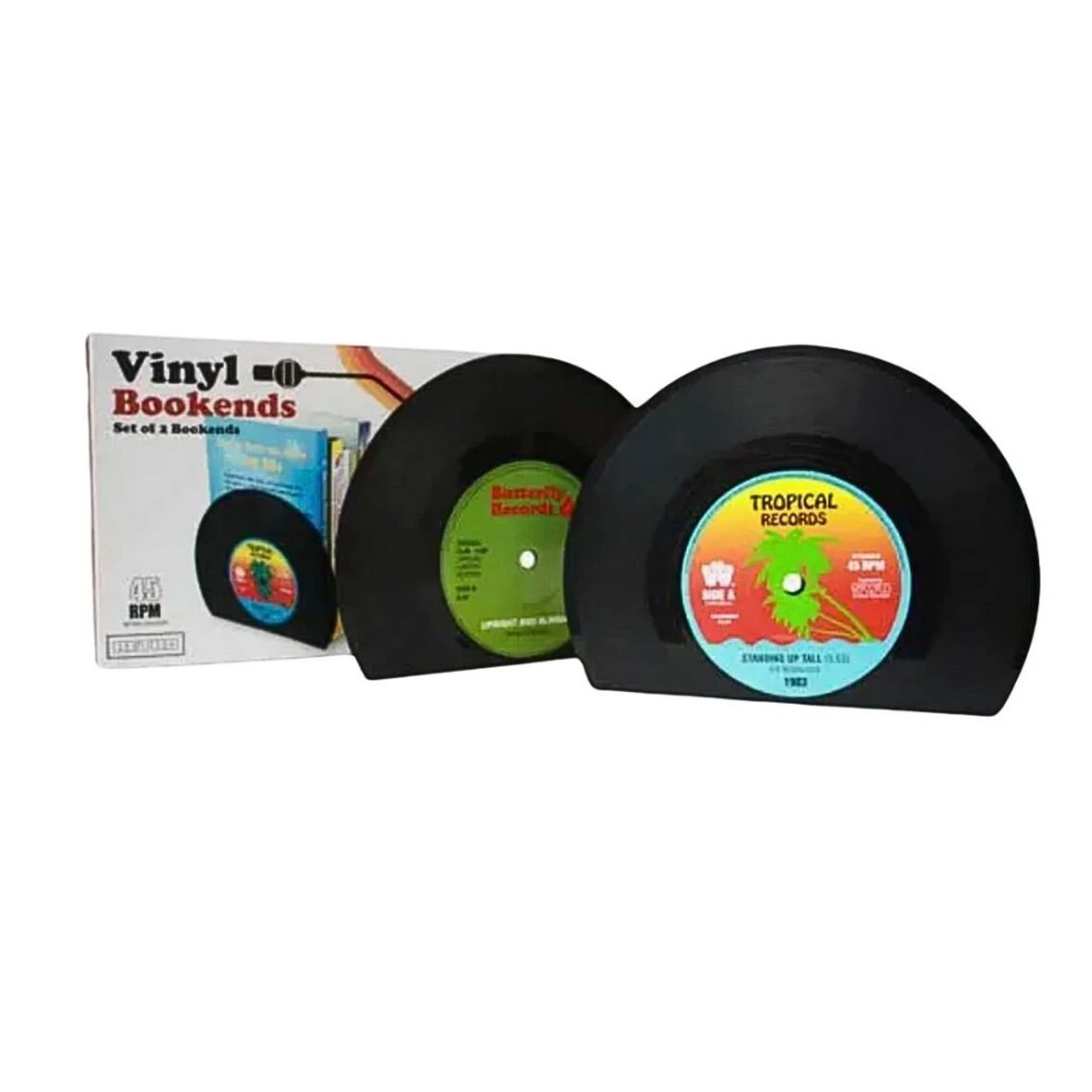 Retro Vinyl Bookends - Image 2