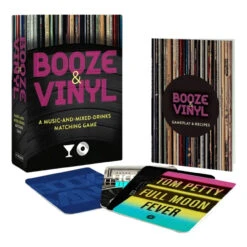 Booze And Vinyl Music And Cocktails Matching Game