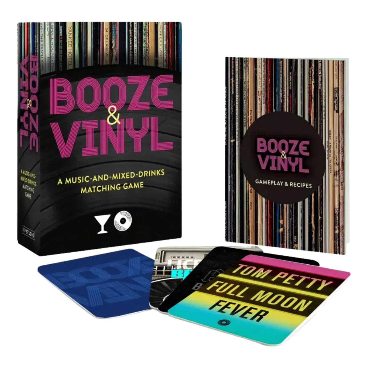 Booze And Vinyl Music And Cocktails Matching Game