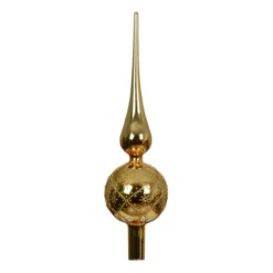 Gold Glass Finial Tree Topper