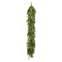 72x12 Inch Natural Touch Mix Evergreen Garland