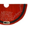 Velvet Santa Belt Merry Christmas Tree Skirt