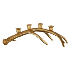 16.5" Gold Antler Candelabra