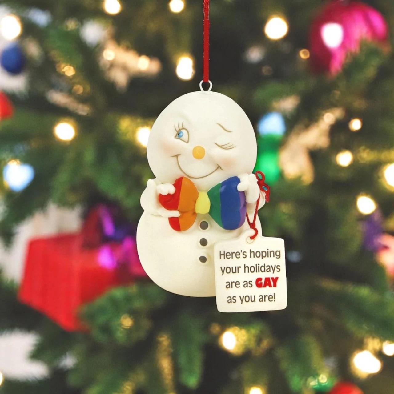 Department 56 Snowpinions - Hope Your Holidays Are Gay Ornament - Image 4