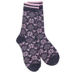 Diamond Denim Holiday Confetti Crew Socks