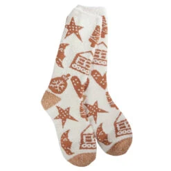 Gingerbread Cookies Cozy Crew Socks