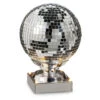 Silver Animated Spinning Disco Ball