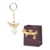 Acrylic Angel Keychain In Purple Bag