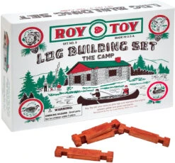 Miniature Log Cabin "The Camp" Set #9 By Roy Toy