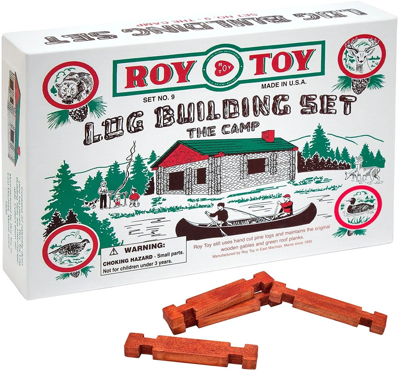 Miniature Log Cabin "The Camp" Set #9 By Roy Toy - Image 2