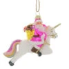 Cody Foster & Co - Pastel Magical Fantastical Xmas Santa Blown Glass Ornament