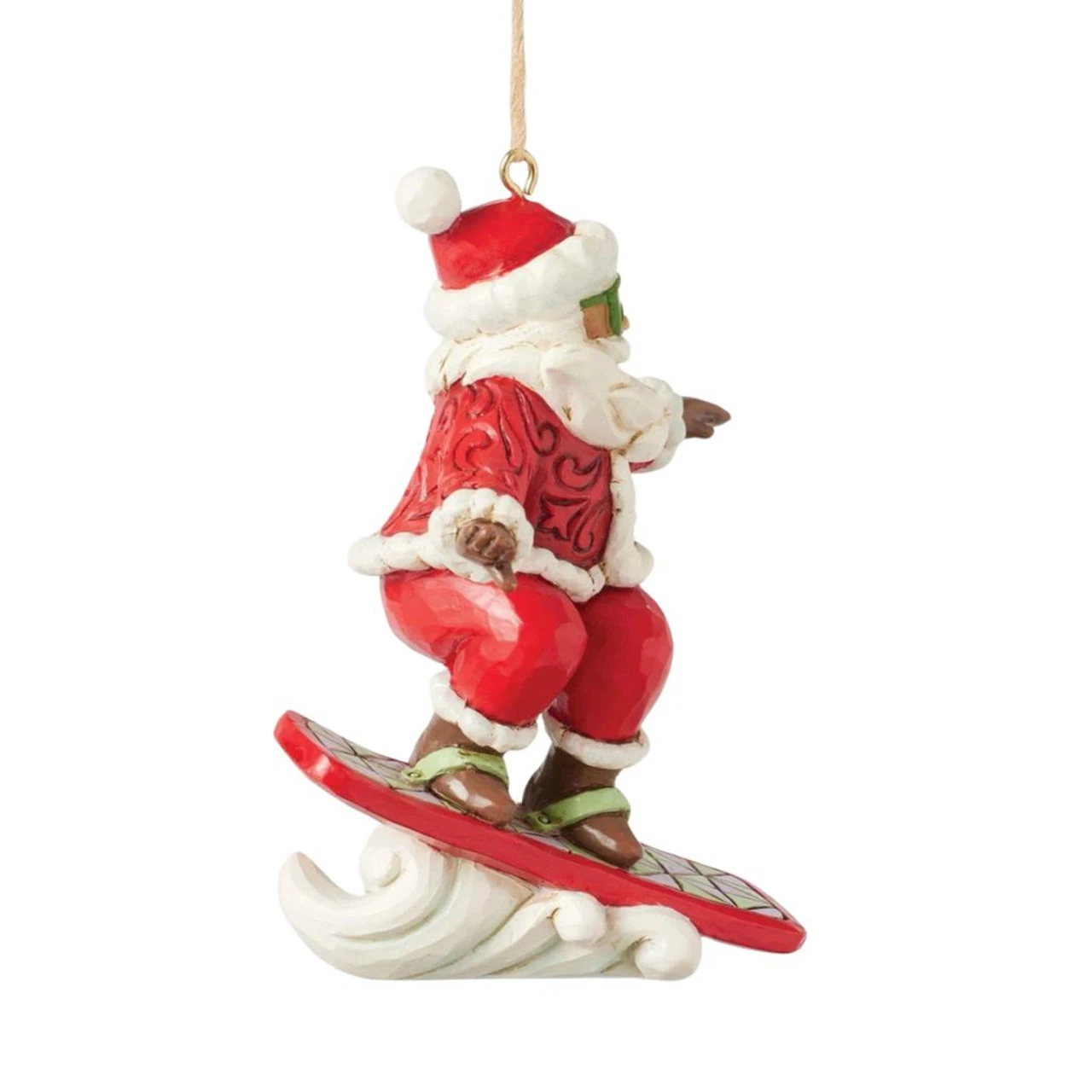 Jim Shore - Heartwood Creek - Snowboarding Santa Ornament - Image 2