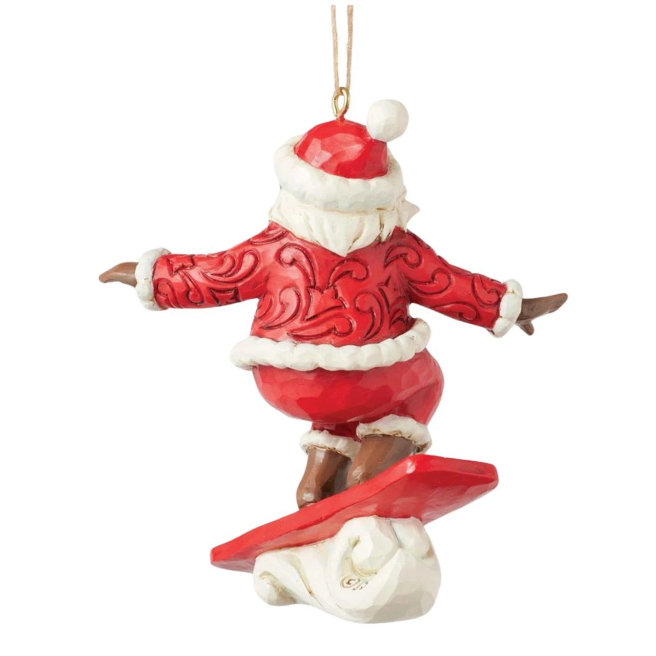 Jim Shore - Heartwood Creek - Snowboarding Santa Ornament - Image 5