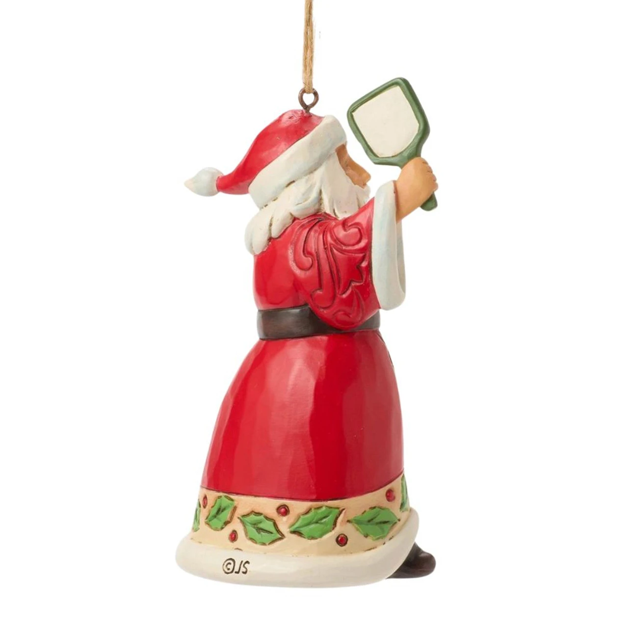 Jim Shore - Heartwood Creek - Santa Pickleball Ornament - Image 3