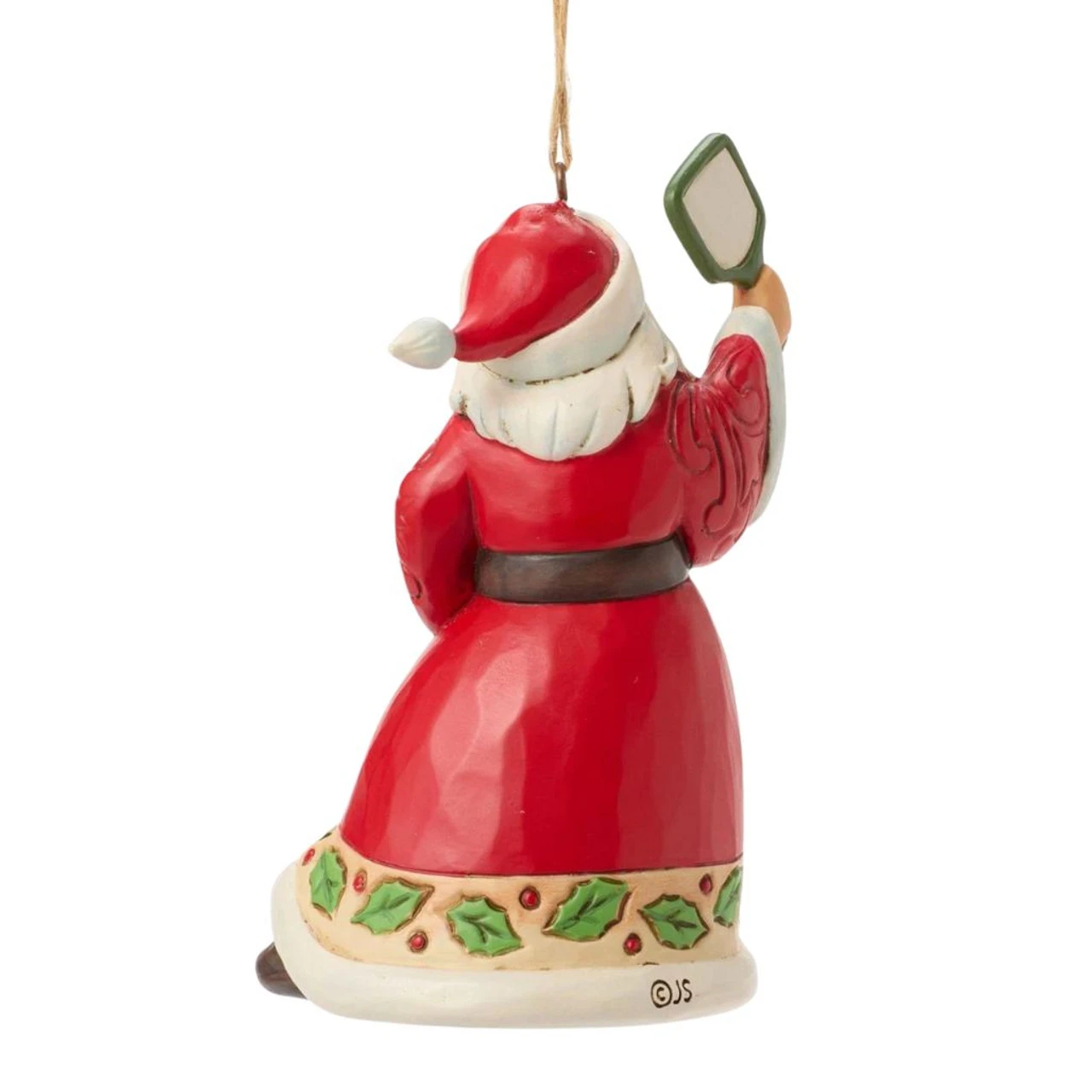 Jim Shore - Heartwood Creek - Santa Pickleball Ornament - Image 4
