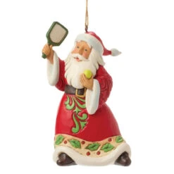 Jim Shore - Heartwood Creek - Santa Pickleball Ornament