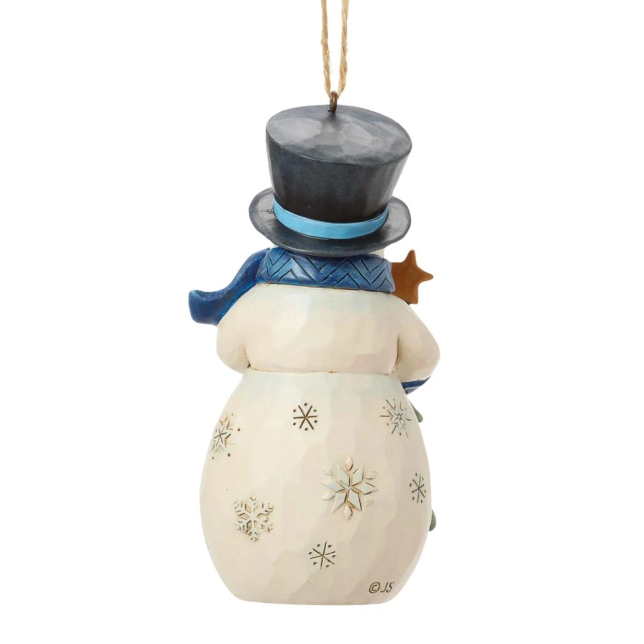 Jim Shore - Heartwood Creek - Snowman With Christmas Tree Ornament - Image 3