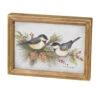 Chickadee On Holly And Pine Wall Decor