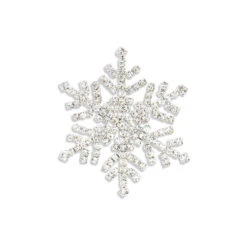 Crystal Snowflake Brooch By Periwinkle