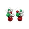Christmas Jingle Bell Cluster Earrings By Periwinkle