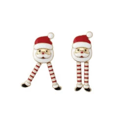 Dancing Santa Legs Earrings By Periwinkle