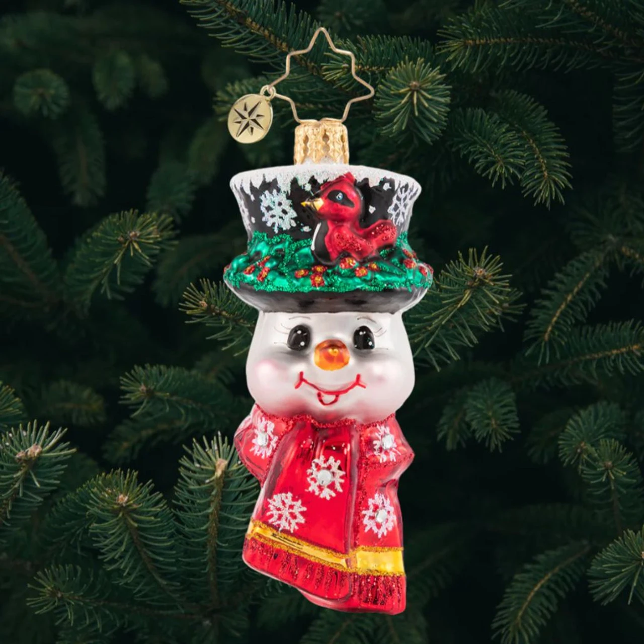 Snowman Worth Flocking To Gem Ornament - Image 2