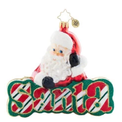 What's In A Name Santa? Ornament
