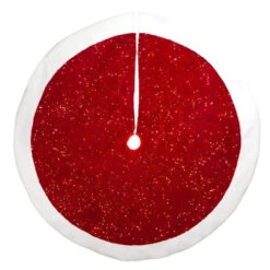 Kurt Adler Red Sequined Tree Skirt