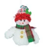Winter Kisses Snowman With Green Scarf Hanging Ornament