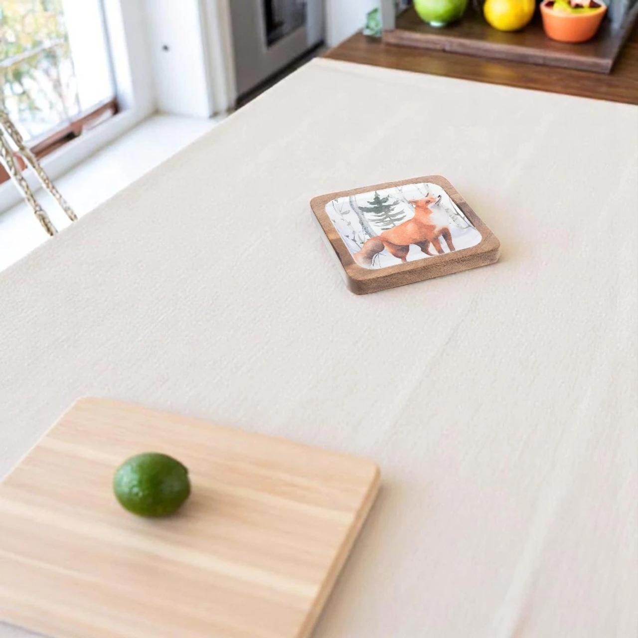 Woodland Fox Wood Trinket Tray - Image 2