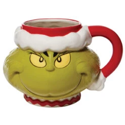 Santa Grinch Sculpted Mug