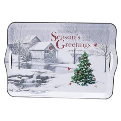 Season's Greetings Serving Tray