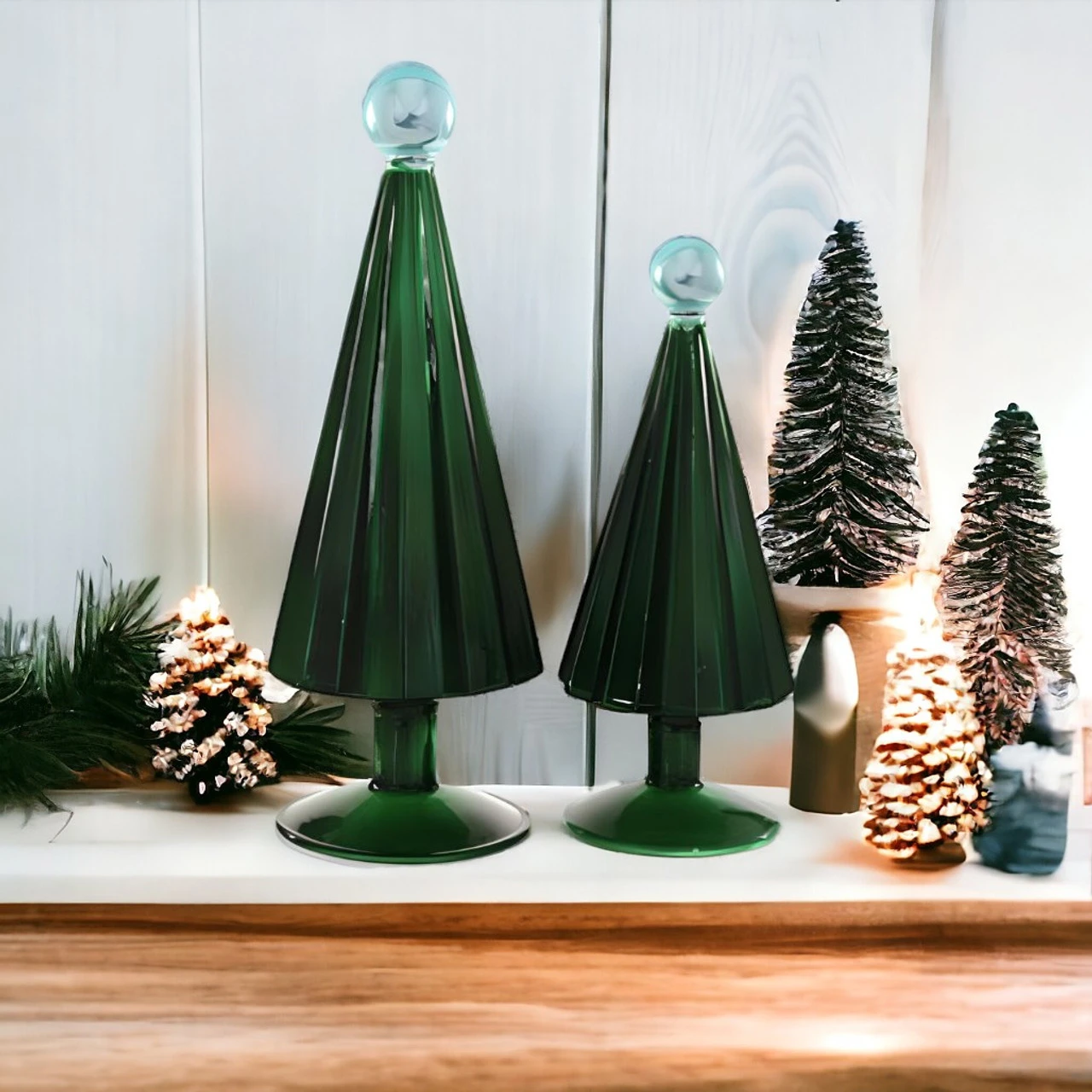 Pleated Tree Small Juniper Sky Set Of 2 - Image 2