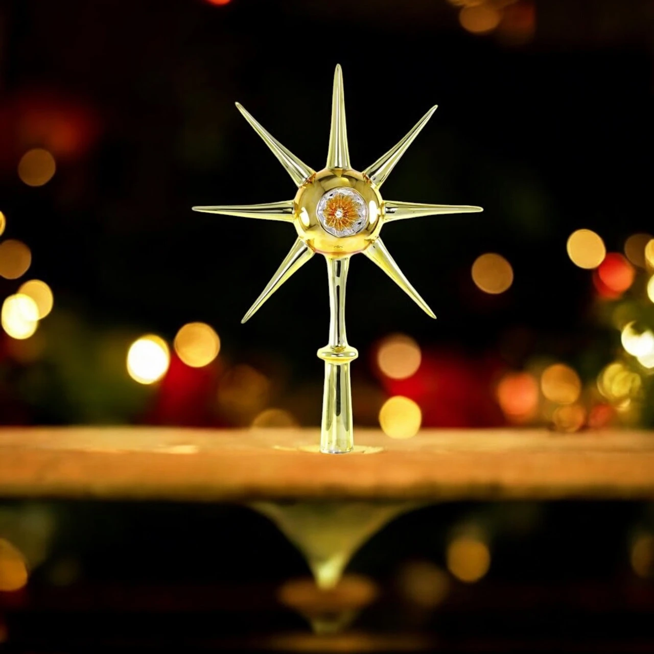 Star Of Whimsy Tree Topper - Gold - Image 2