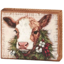 Merry Brown Calf Block Sign