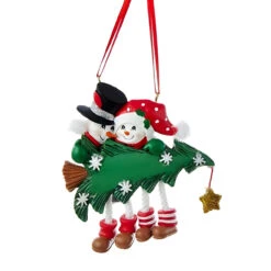 Kurt Adler Personalized Snowman Couple Tree Ornament