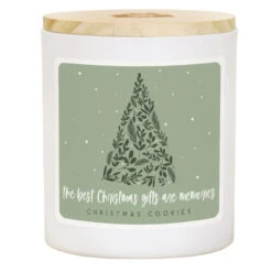 Christmas Gifts Tree Candle With Christmas Cookie Scent
