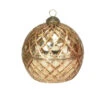 Vintage-Inspired LED Candle Glass Ornament, Golden Glow