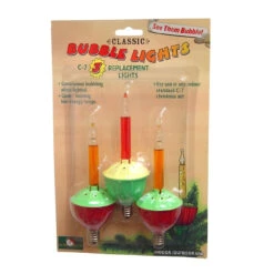Kurt Adler Bubble Lights Replacement Pack Of 3
