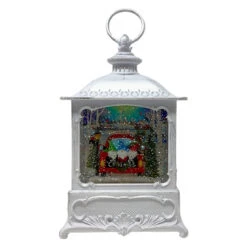 Christmas Gnomes In Red Truck Water Shimmer